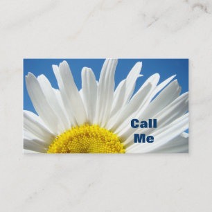 Appell mig beställnings- daisyblommor för visitkort
