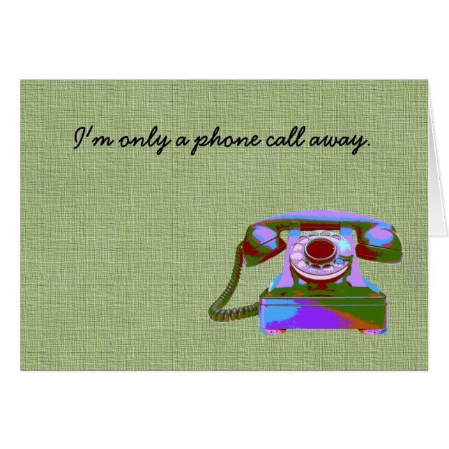 Appell mig! hälsningskort (Framsidan Horizontal)