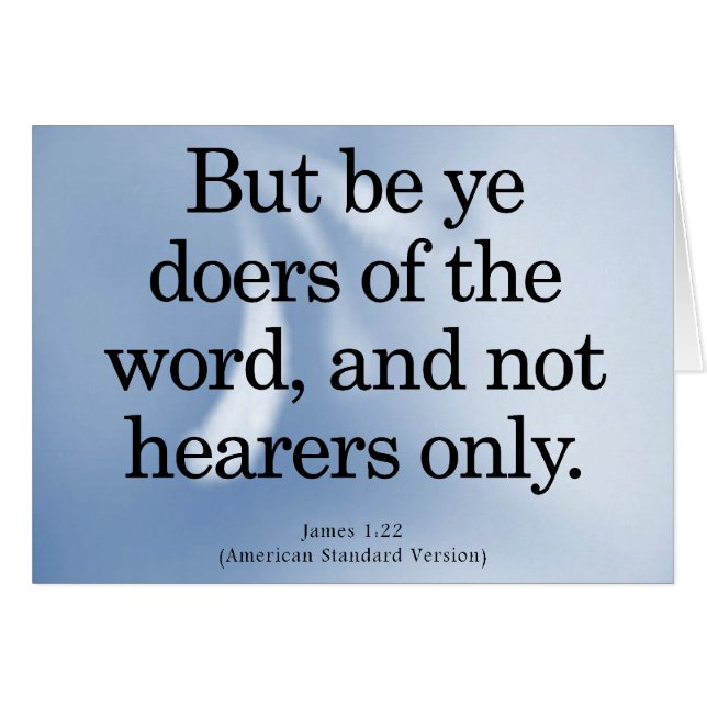 Appell som åtgärdar James 1-22 OBS Kort (Framsidan Horizontal)