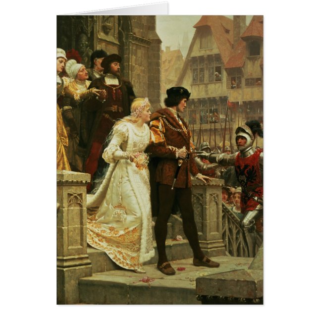 Appell till ärmar, 1888 hälsningskort (Framsidan)