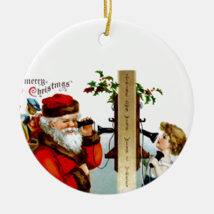 Appell till Santa Julgransprydnad Keramik