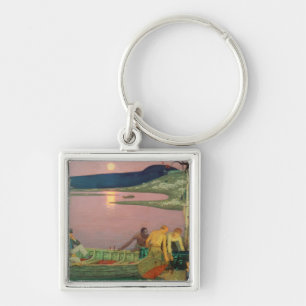 Appellen av havet, 1925 fyrkantig silverfärgad nyckelring