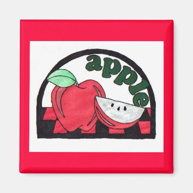 Äppelmagnet Magnet (Framsidan)
