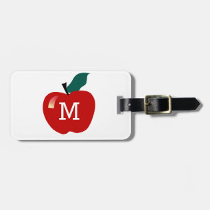 Äppelmonogram Bagagebricka