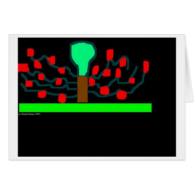 Äppelnatten Hälsningskort (Framsidan Horizontal)