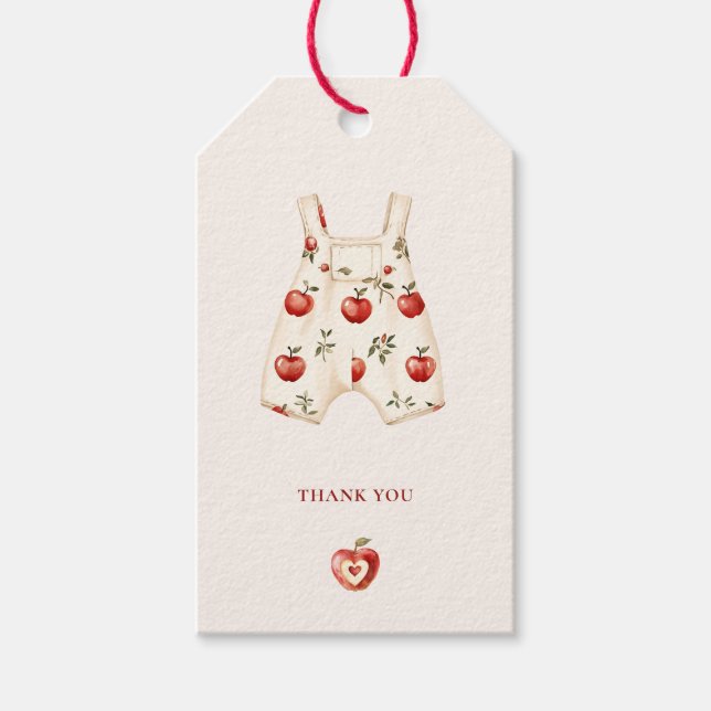 Äppelögon Baby Shower Tacksamhetspresentkort Presentetikett (Framsidan)