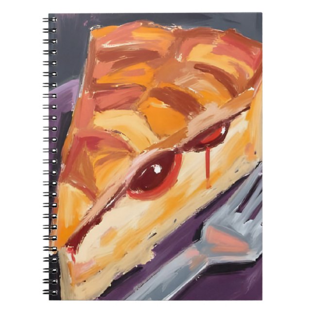 Äppelpaj Thanksgiving Watercolor Anteckningsbok (Framsidan)