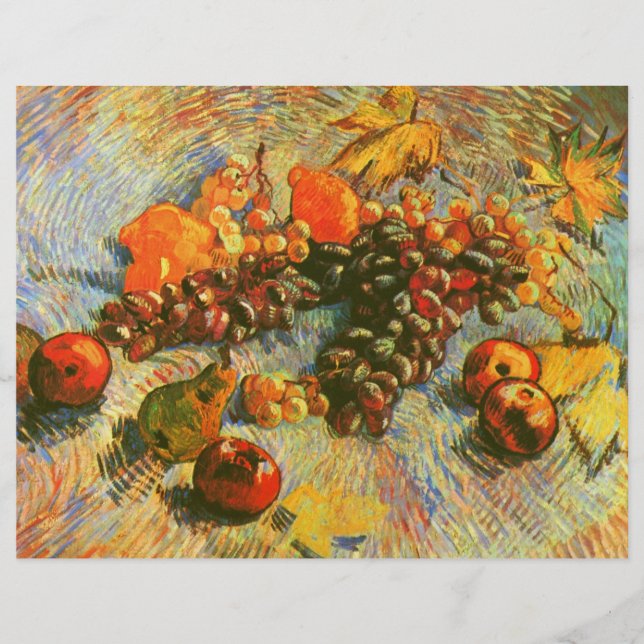 Äppelpärlor och grafik Van Gogh Fine Art (Framsida)