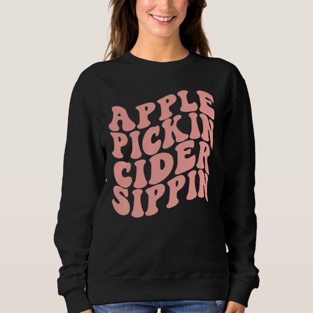 Äppelplockande Ciderdrickande Äppelplockningslag S T Shirt (Framsida)