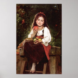 Äppelplockaren Léon Bazile Perrault 1879 Poster