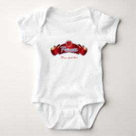 Äppelprinsessa Baby Personlig Anpassad Helklänning Tee Shirt