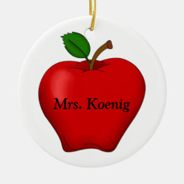 Äppelprydnad Julgransprydnad Keramik