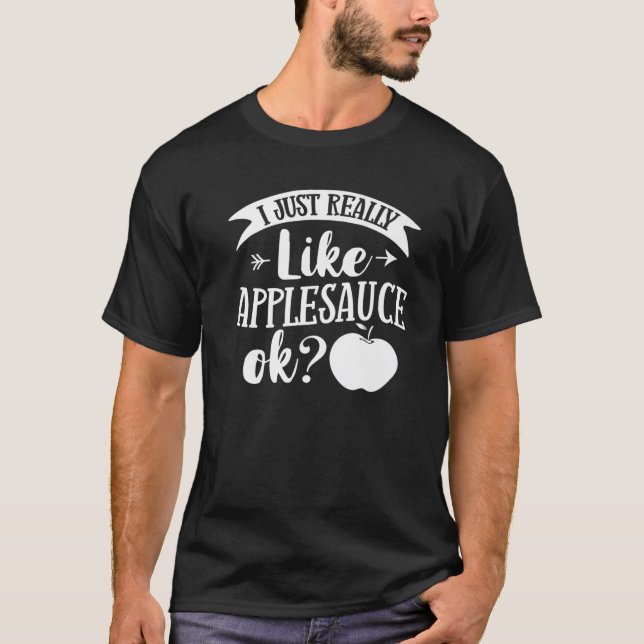 Äppelsåser från äppelmos, kummelrecept, osöt t shirt (Framsida)