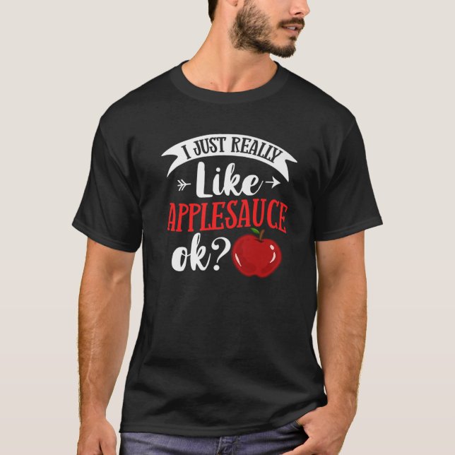 Äppelsåser från äppelmos, kummelrecept, osöt t shirt (Framsida)