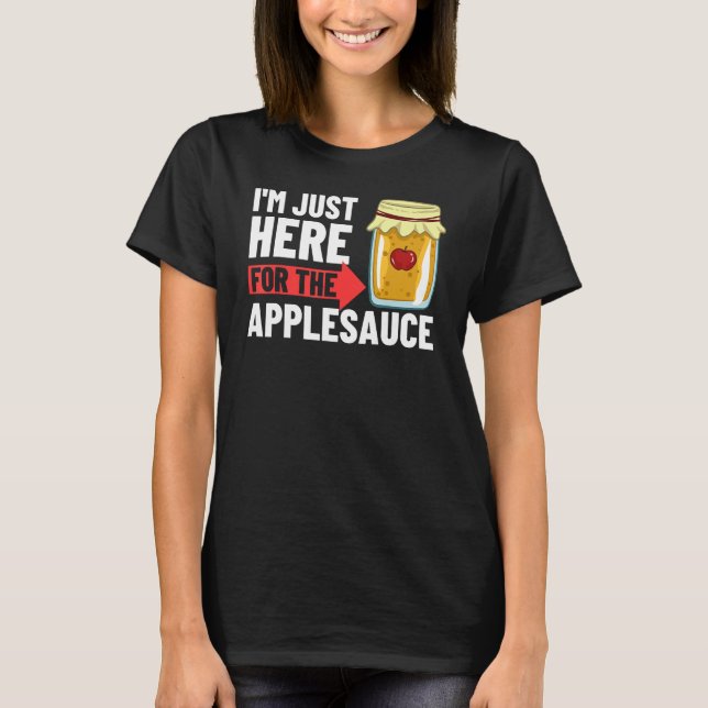 Äppelsåser från äppelmos, kummelrecept, osöt t shirt (Framsida)
