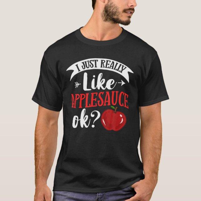 Äppelsåser från äppelmos, kummelrecept, osöt t shirt (Framsida)