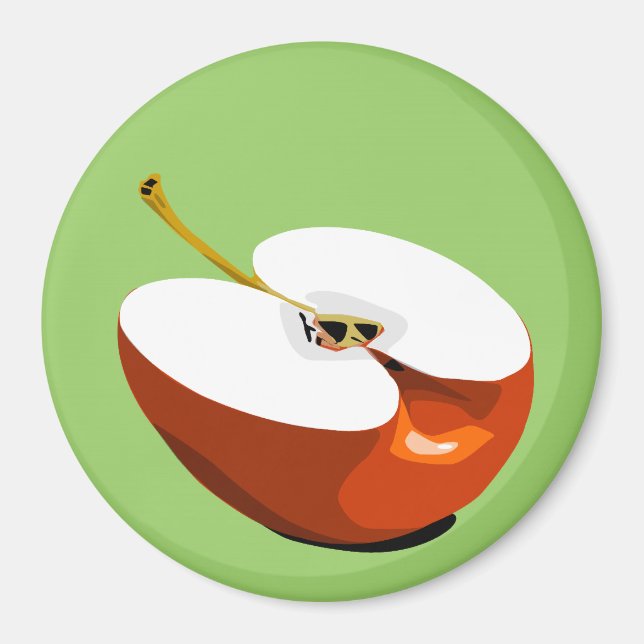 Äppelsegmentmagnet Magnet (Framsidan)