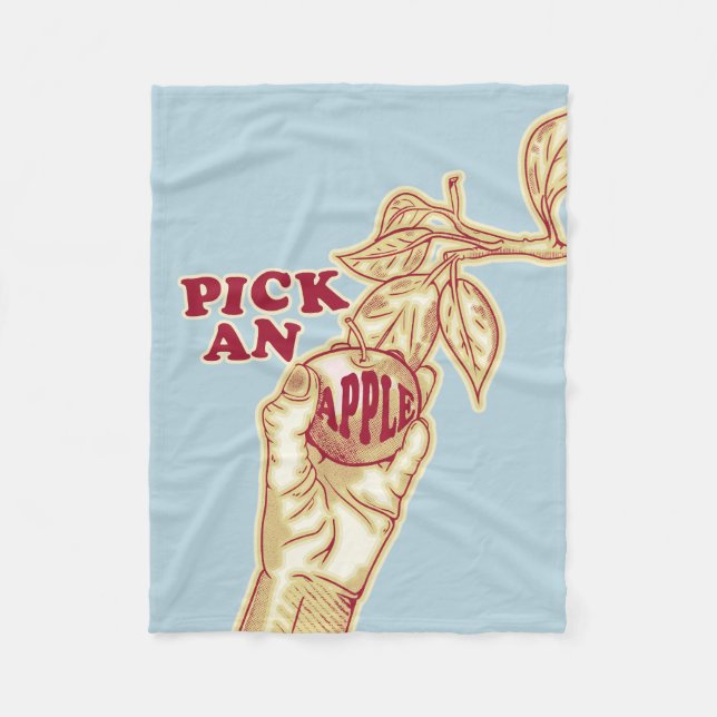 Äppelskörd Fleecefilt (Framsidan)