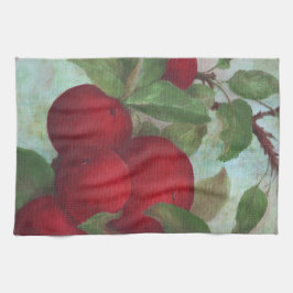 Äppelskörd, rött och Grönt Kökshandduk