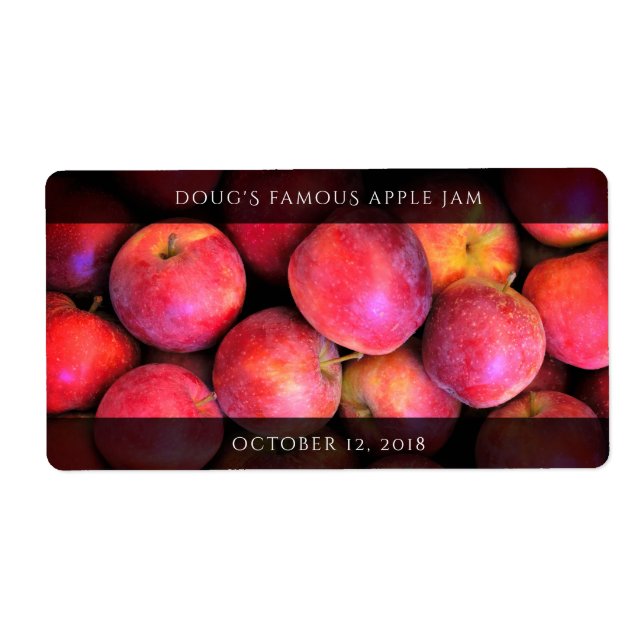 Äppelsmör/cider/sås/Sylt Burk Fraktsedel (Framsidan)