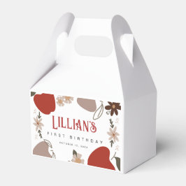 Äppeltematerad födelsedag eller babydusch presentaskar