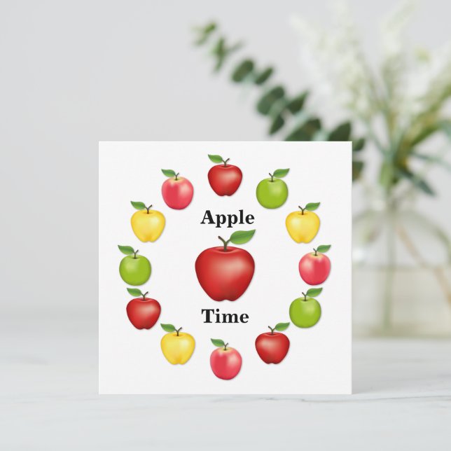 Äppeltid, Läcker, Granny Smith, Rosa Sort (Stående Fram)
