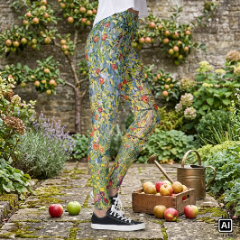 Äppelträd av Gustav Klimt, Vintage Art Nouveau Leggings