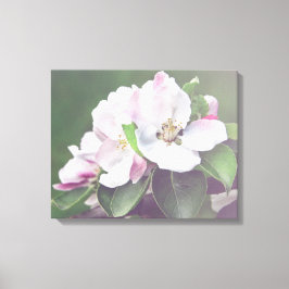 Äppelträd blommar vårduk canvas väggkonst