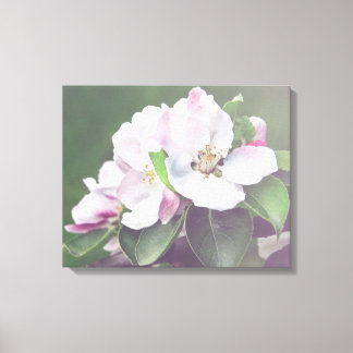 Äppelträd blommar vårduk canvas väggkonst