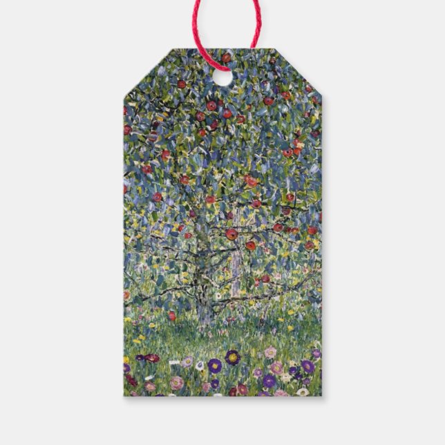 Äppelträdet (av Gustav Klimt) Presentetikett (Framsidan)
