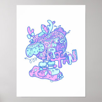 Äppelutskrifter från Kväll vid jul Poster