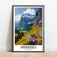 Appenzell konst - Appenzell Tryck Ebenalp Berg