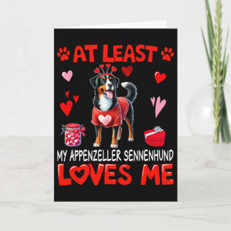 Appenzeller Sennenhund älskar mig åtminstone Valen Kort
