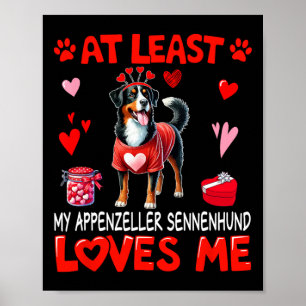 Appenzeller Sennenhund älskar mig åtminstone Valen Poster