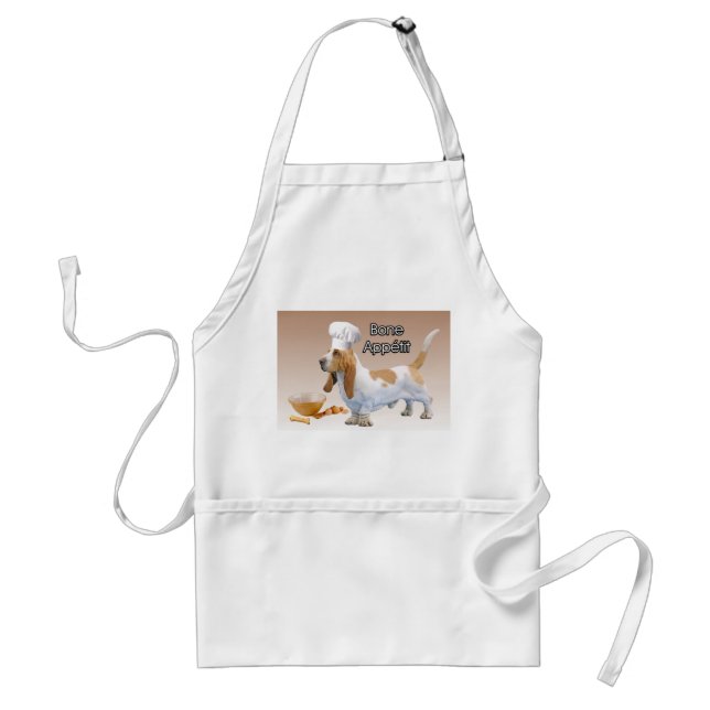 Appetit för Bassethundben kock förkläde (Framsidan)