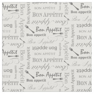 Appetit för gourmet- kökBon Retro typografi Tyg