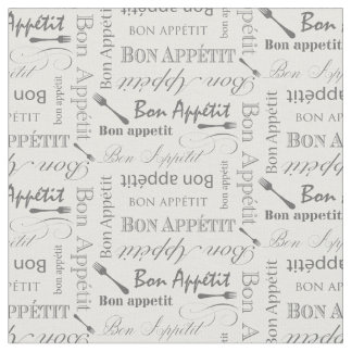 Appetit för gourmet- kökBon Retro typografi Tyg
