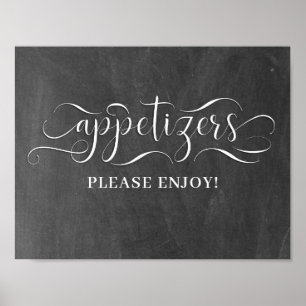 Appetizers Bröllopsdag-tecken Poster