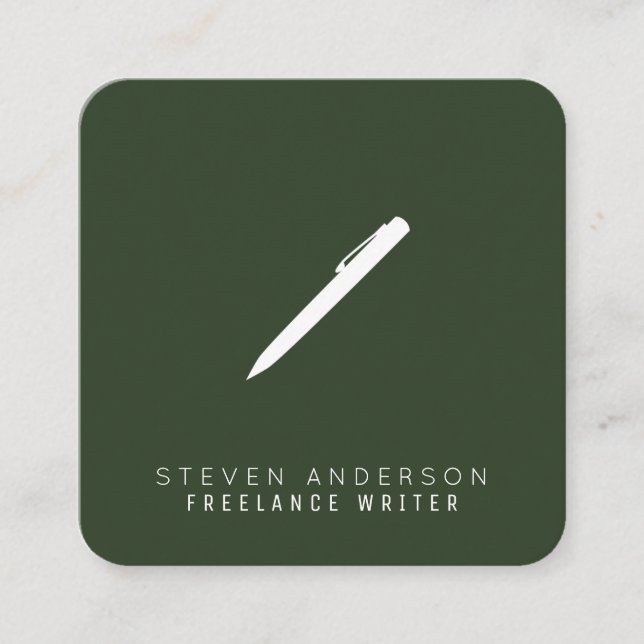 Appikonform med logotyp fyrkantigt visitkort (Framsida)