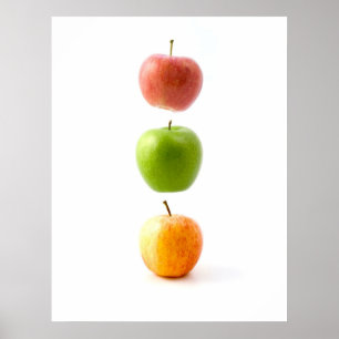 Äpplar den förbjudna Flytande fruktkonst Poster
