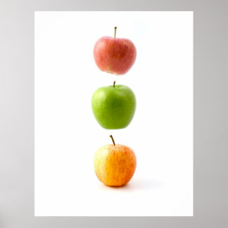 Äpplar den förbjudna Flytande fruktkonst Poster
