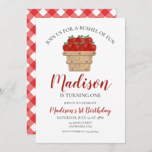 Apple 1:a födelsedagsinbjudan inbjudningar