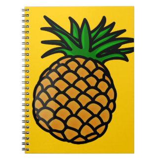 äpple-25251 TECKNAD ANANAS GOD LÄCKER FRUKT Anteckningsbok
