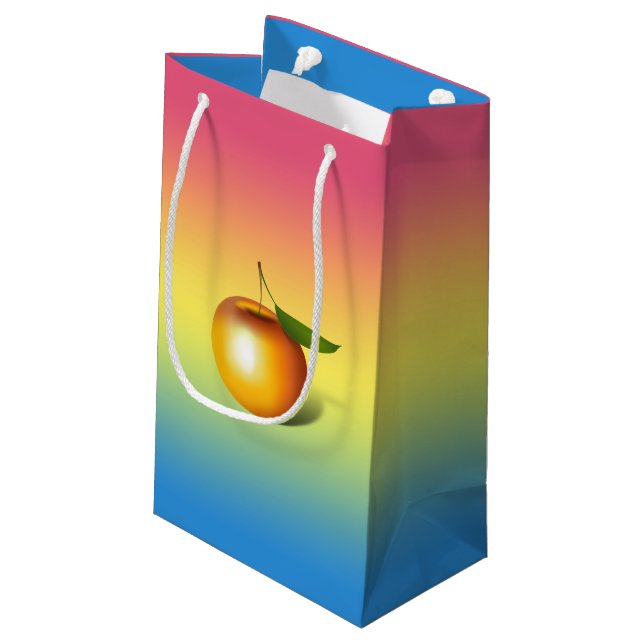 Äpple 3-d (Baksidan Vinklad)