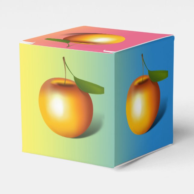 Äpple 3-d presentaskar (Framsidan Sidan)