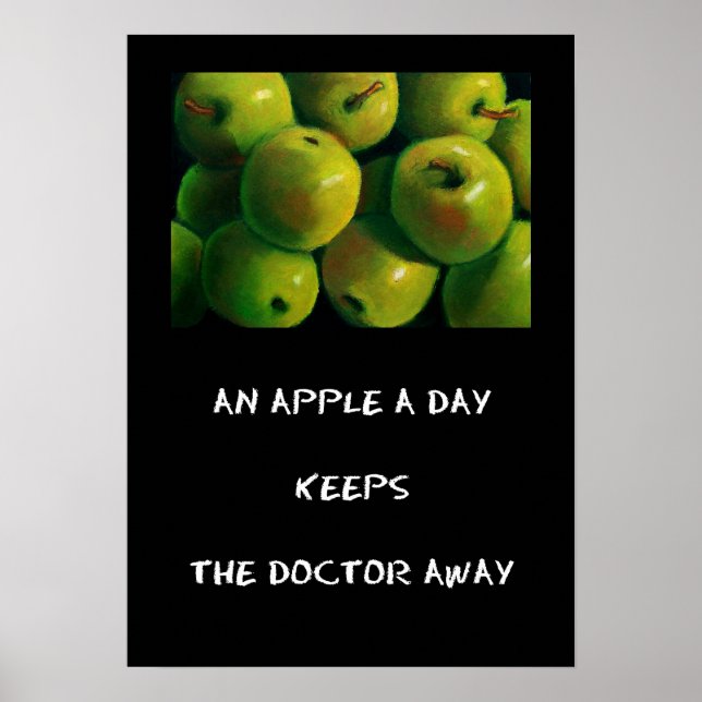 APPLE A DAY POSTER (ART) (Framsidan)