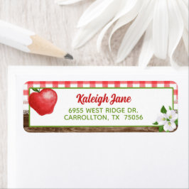 Apple-adressetikett Returadress Etikett