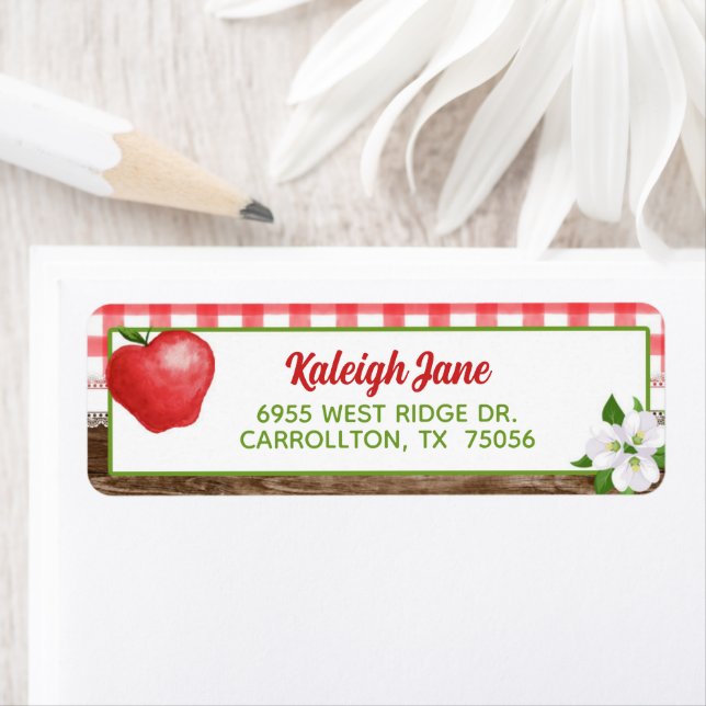 Apple-adressetikett Returadress Etikett (Insitu)