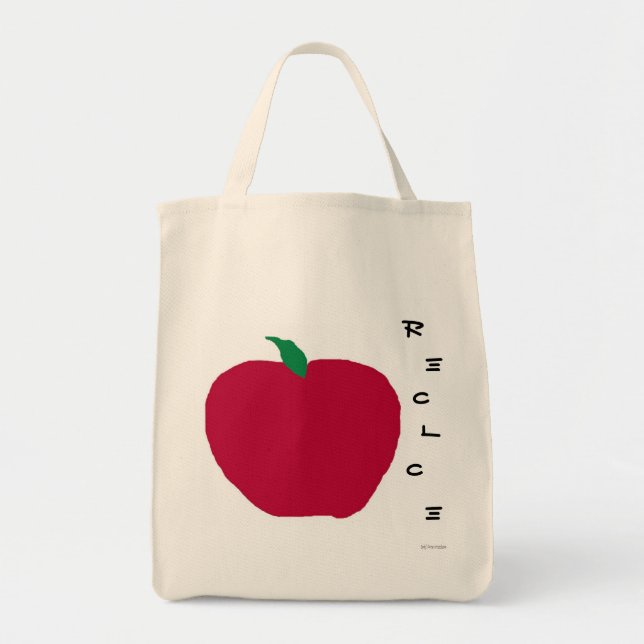 Apple återvinnamatkasse tygkasse (Framsidan)