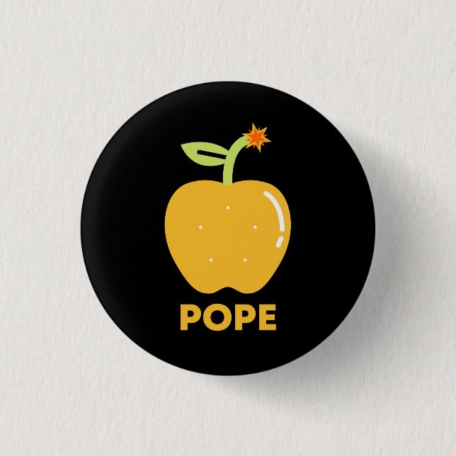 Äpple av discord Pope Button Knapp (Framsida)
